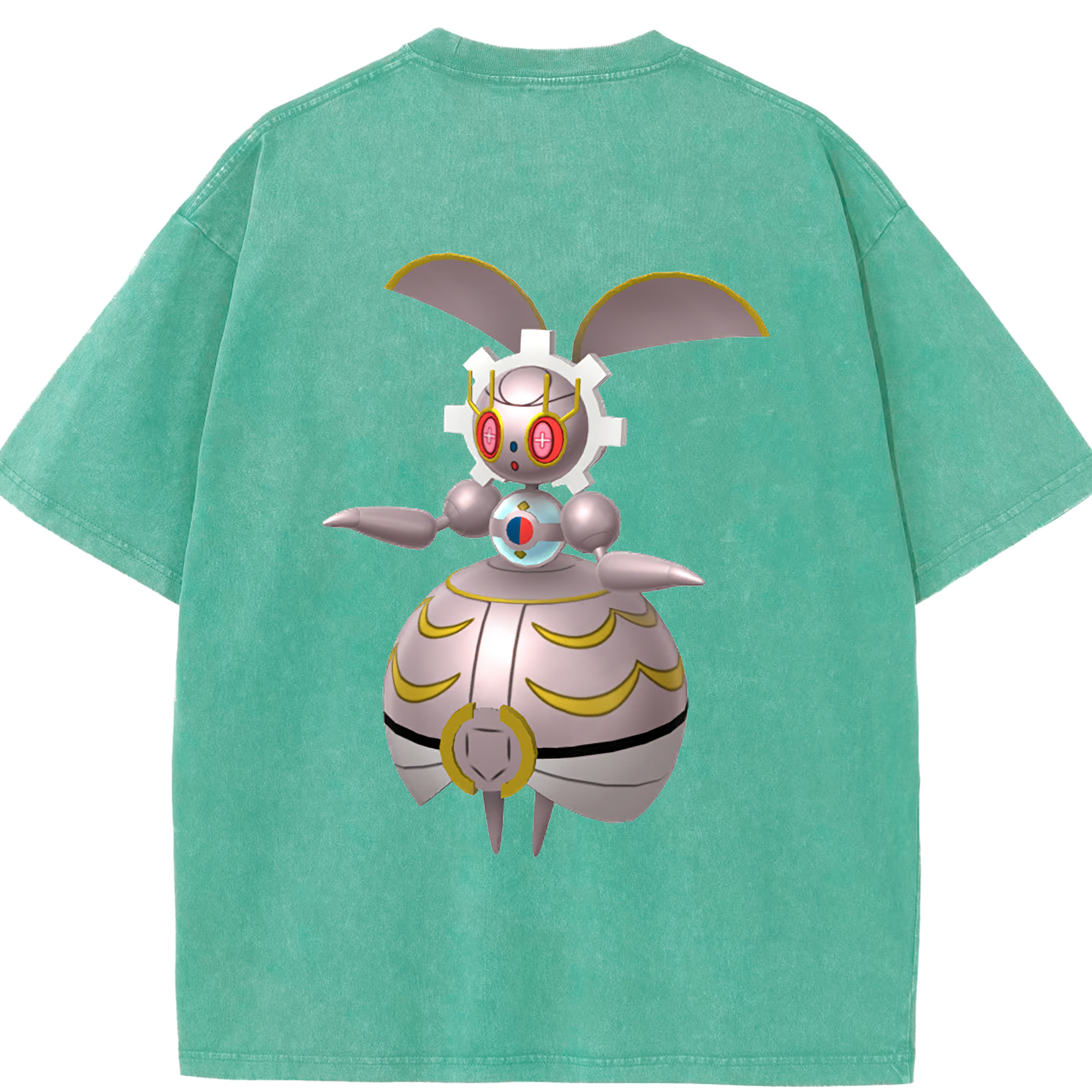 （画像用） ポケットモンスター Pokémon 綿100% ヴィンテージ風 半袖Tシャツ（背面プリント）